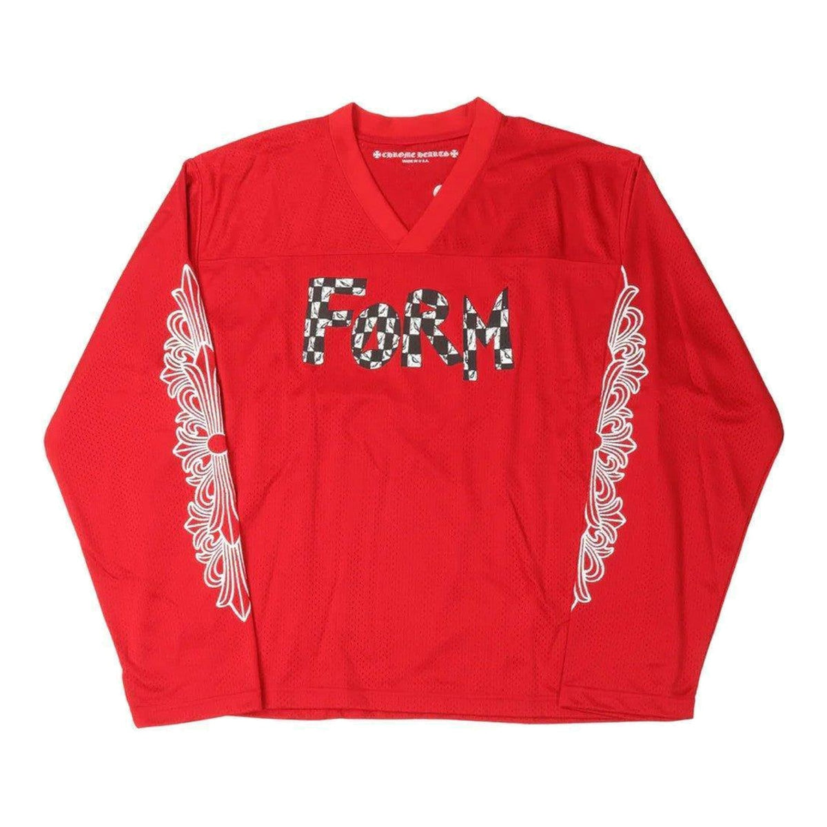 Chrome Hearts Matty Boy "FORM" Mesh L/S Stadium Jersey Red - Supra Sneakers