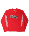 Chrome Hearts Matty Boy "FORM" Mesh L/S Stadium Jersey Red