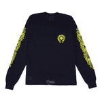 Chrome Hearts Neck Scroll Logo L/S T-shirt Black Green - Supra Sneakers - Image 1