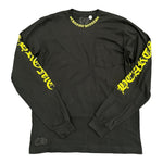 Chrome Hearts Neck Scroll Logo L/S T-shirt Black Green - Supra Sneakers - Image 2