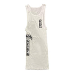 Chrome Hearts Scroll Rib Tank Top White - Supra Sneakers - Image 1