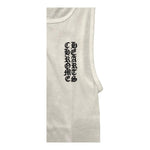Chrome Hearts Scroll Rib Tank Top White - Supra Sneakers - Image 3