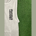 Chrome Hearts Scroll Rib Tank Top White - Supra Sneakers - Image 8