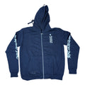Chrome Hearts Script Zip Up Hoodie Black