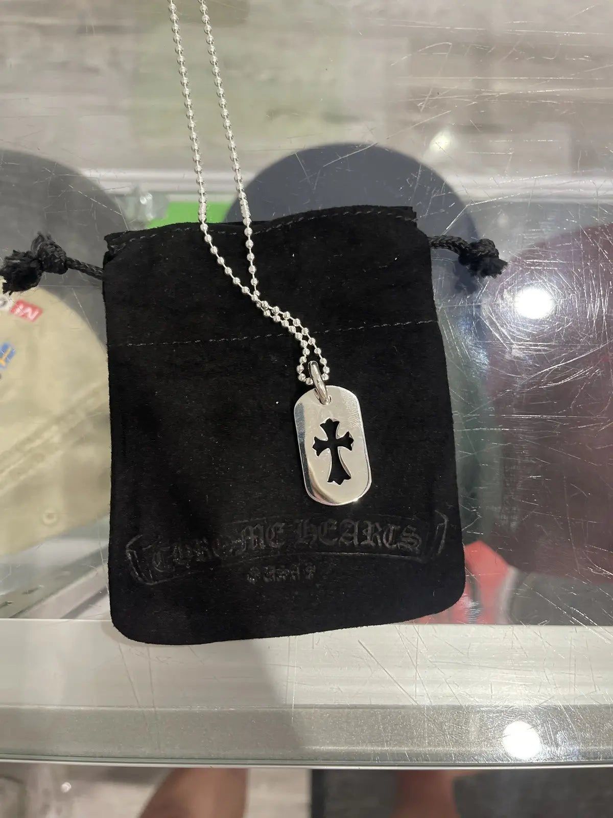 Chrome Hearts Silver Dog Tag w/ Ball Chain (30 Inches) - Paroissesaintefoy Sneakers Sale Online