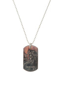 Chrome Hearts Silver Malibu Dog Tag w/ Ball Chain