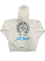 Chrome Hearts St. Barth Horseshoe Pullover Hoodie White - Supra Sneakers - Image 2