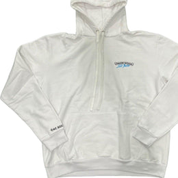 Chrome Hearts St. Barth Felpa pullover con cappuccio a ferro di cavallo bianca