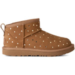UGG Classic Ultra Mini Shiny Dots Boot Chestnut (Big Kids) — side profile - Image 1