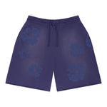 Denim Tears Mono Cotton Wreath Sweat Shorts Washed Blue - Image 1