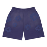Denim Tears Mono Cotton Wreath Sweat Shorts Washed Blue - Image 2