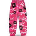 Denim Tears Pantaloni della tuta in felpa con ghirlanda di cotone e stampa mimetica rosa