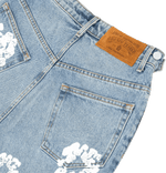 Denim Tears The Cotton Wreath Jean Short Light Wash - Supra Sneakers - Image 3
