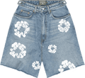 Denim Tears The Cotton Wreath Jean Short Light Wash