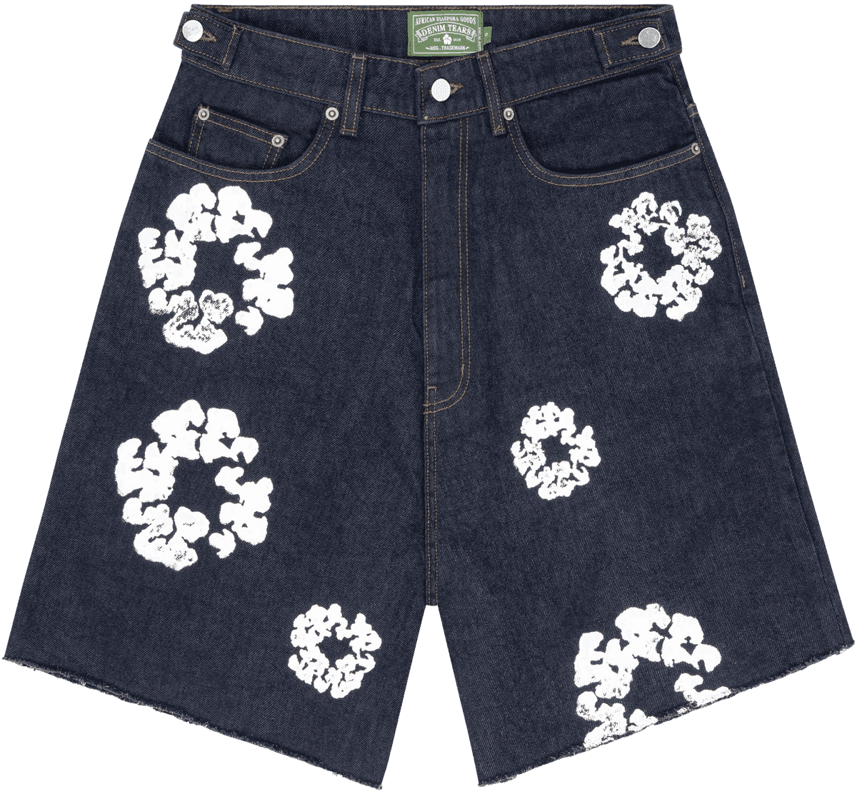 Denim Tears The Cotton Wreath Jean Short Raw Selvedge - Supra Sneakers