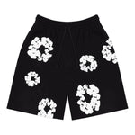 Denim Tears The Cotton Wreath Sweat Shorts Black - Supra Sneakers - Image 1