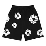 Denim Tears The Cotton Wreath Sweat Shorts Black - Supra Sneakers - Image 2