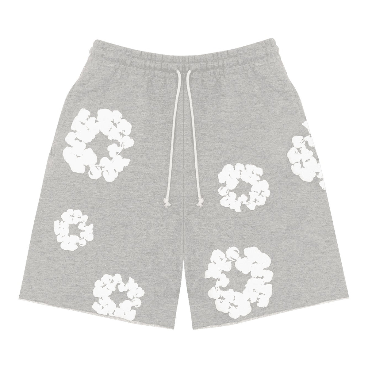 Denim Tears The Cotton Wreath Sweat Shorts Grey - Supra Sneakers