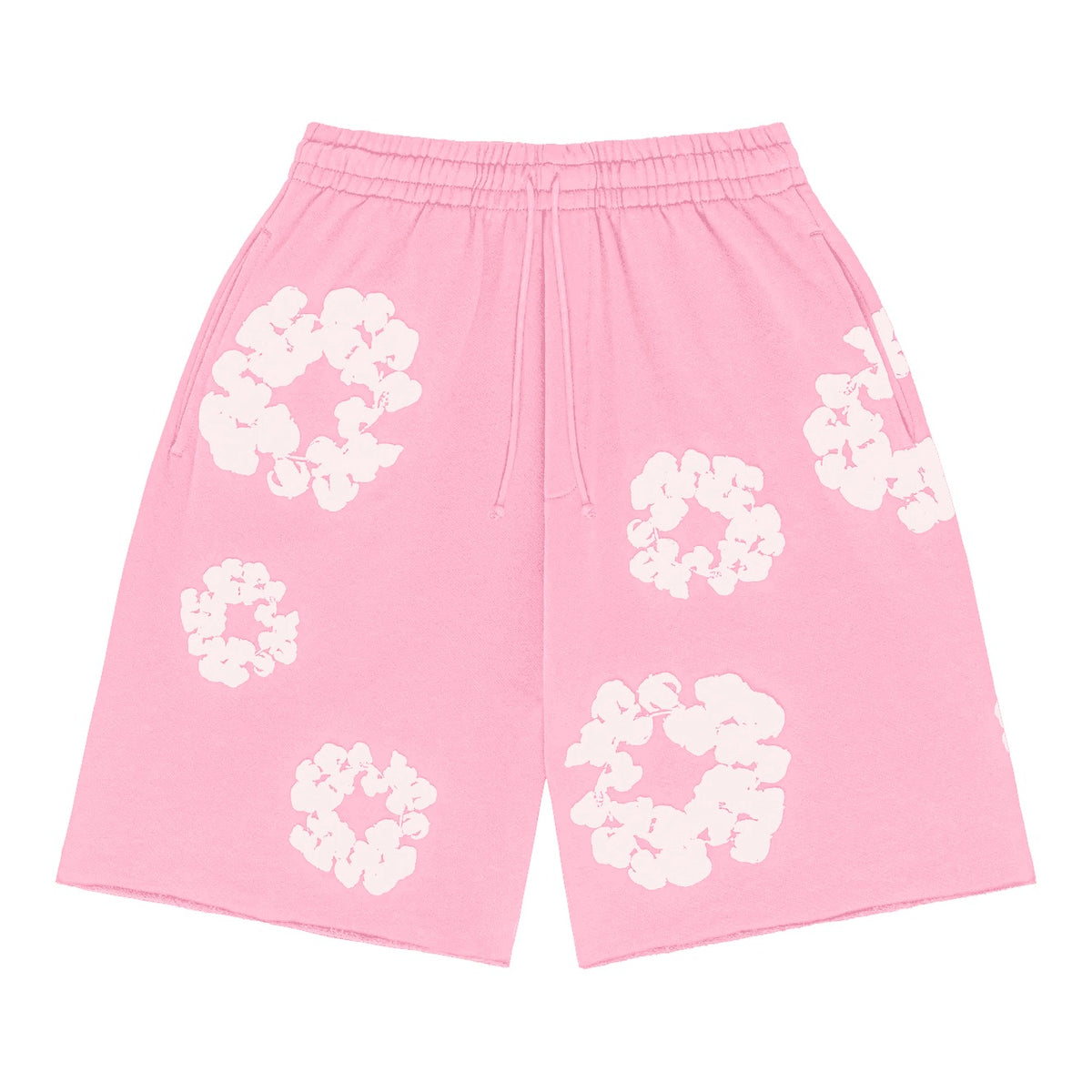 Denim Tears The Cotton Wreath Sweat Shorts Pink - Supra Sneakers