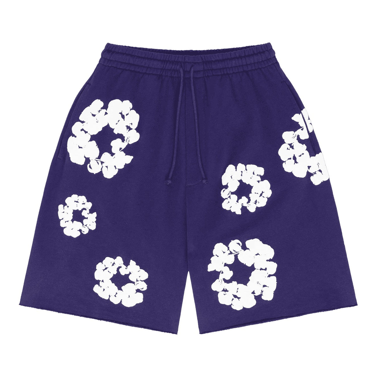 Denim Tears The Cotton Wreath Sweat Shorts Purple - Supra Sneakers