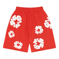 Denim Tears The Cotton Wreath Sweat Shorts Red