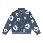 Denim Tears x Levi's Wreath Jean Jacket Dark Wash - Supra Sneakers - Image 1