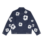 Denim Tears x Levi's Wreath Jean Jacket Raw Selvedge - Supra Sneakers - Image 2