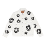 Denim Tears x Levi's Wreath Jean Jacket White - Supra Sneakers - Image 1