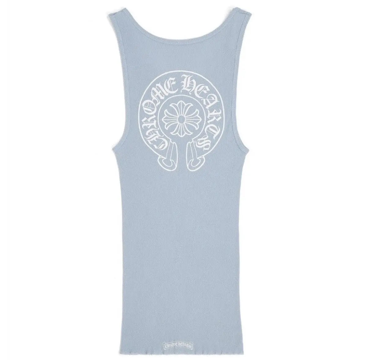 Chrome Hearts Horseshoe Rib Tank Top Baby Blue