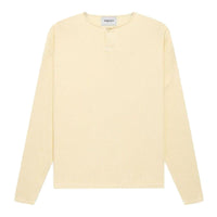Fear of god Essentials Thermal Henley Long Sleeve Tee Cream