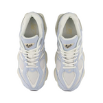 Pair of light blue and white sneakers on a white background - Image 4