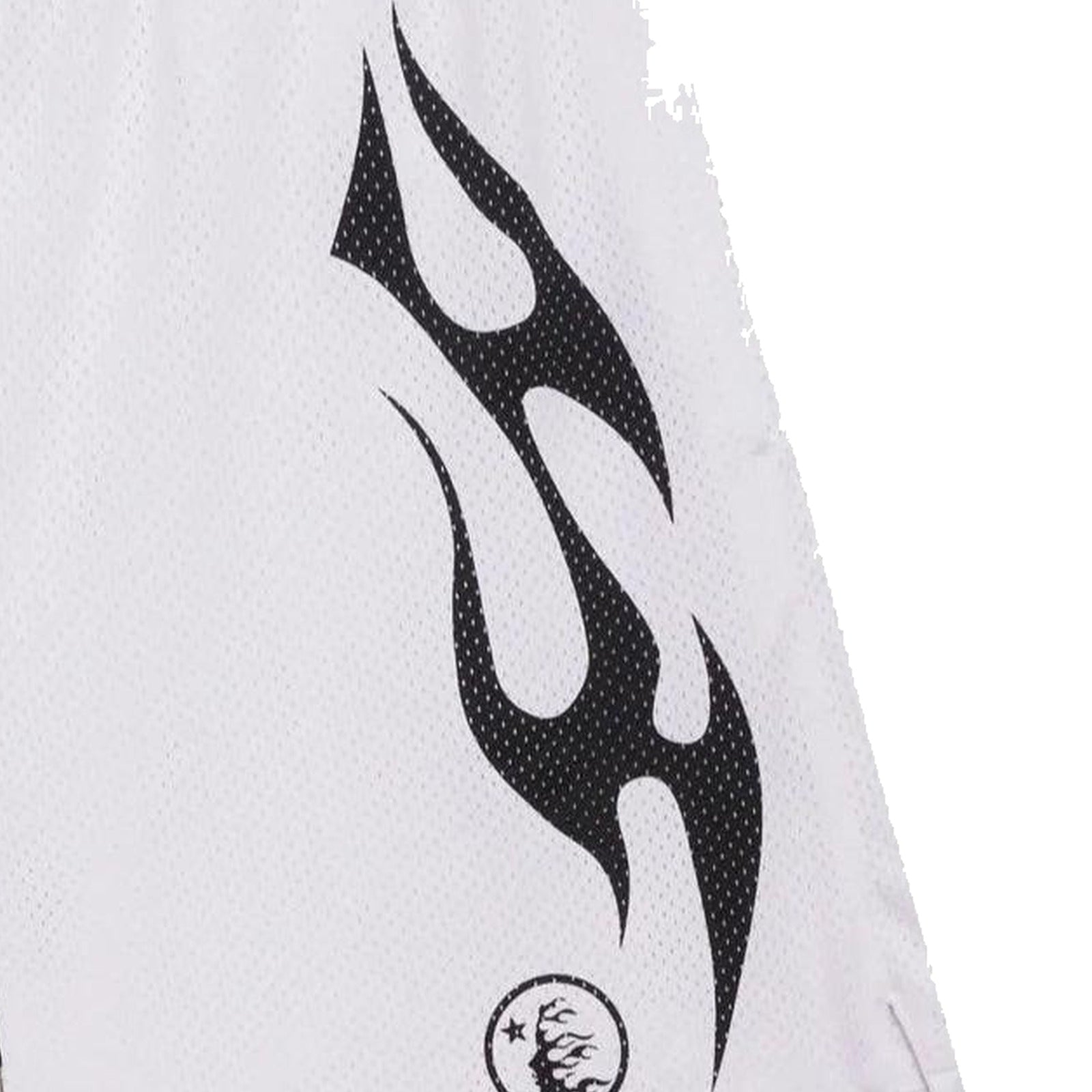 Hellstar Flame Mesh Shorts White | Authentic at Supra Sneakers