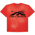 T-Shirt Hellstar con Logo Sportivo Rossa