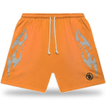Hellstar Studios Flame Shorts Orange - Image 1