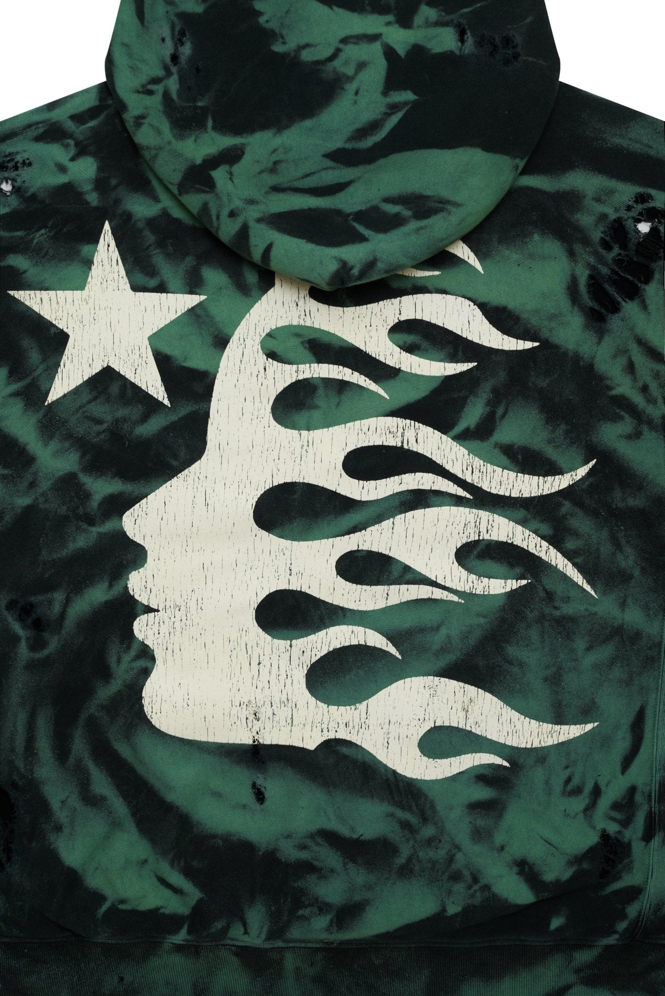 Hellstar Studios Green Marble Paradise Hoodie - Supra bajo Sneakers