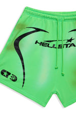 Hellstar Studios Warm Up Shorts Neon Green - Supra Sneakers - Image 3