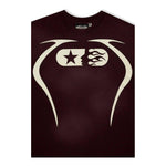 Hellstar Studios Warm Up T - Shirt Brown - Supra Sneakers - Image 3