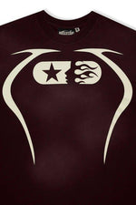 Hellstar Studios Warm Up T - Shirt Brown - Supra Sneakers - Image 3