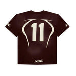 Hellstar Studios Warm Up T - Shirt Brown - Supra Sneakers - Image 2