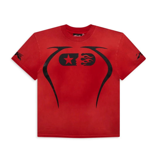 Hellstar Studios Warm Up T - Shirt Red - Supra Sneakers