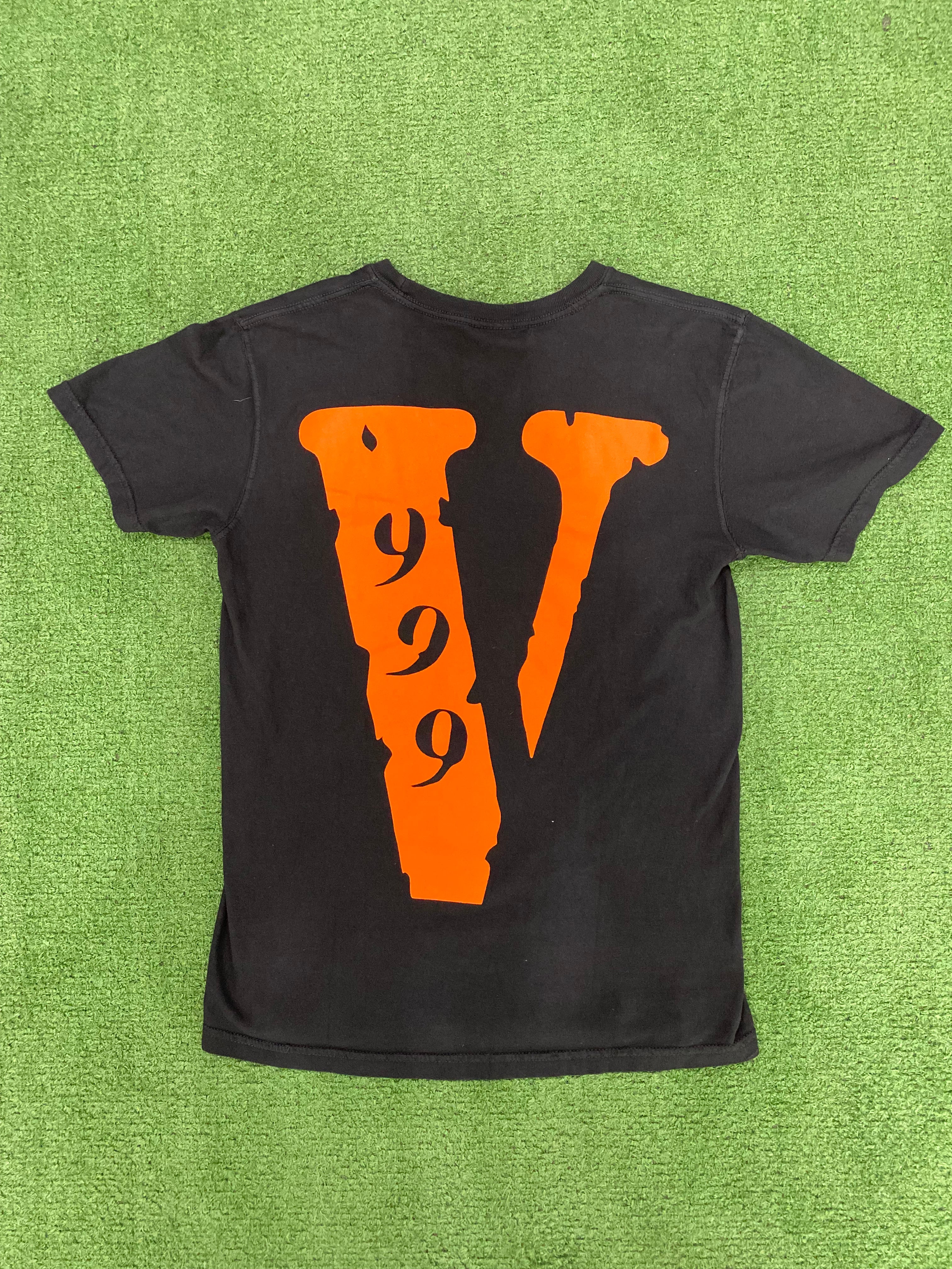 Black orange 2024 Vlone t shirt