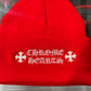 Chrome Hearts Logo Beanie Red, Hat - Sneakersbe Sneakers Sale Online