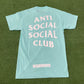 Anti Social Social Club x Neighborhood 911 Tee Teal, T-Shirt - Supra Sneakers