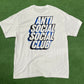 Anti Social Social Club Plaid Blue Tee White, T-Shirt - Supra Sneakers