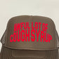 That's A Awful Lot Of Cough Syrup Trucker Hat Brown Red, Hat - Supra Sneakers