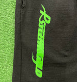 Psychworld Black Canvas Shorts Lime Green Logo, Shorts - Supra Sneakers - Image 5