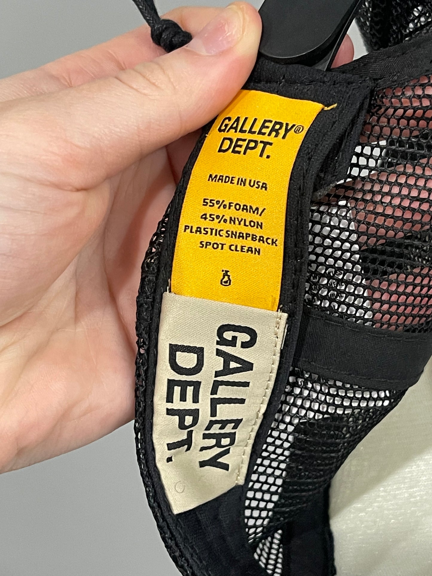 Gallery Dept. Logo Trucker hat Snap Black, hat Snap - Sneakersbe Sneakers Sale Online