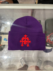 Chrome Hearts Watch Cap Cross Beanie Purple, Hat - Supra Sneakers