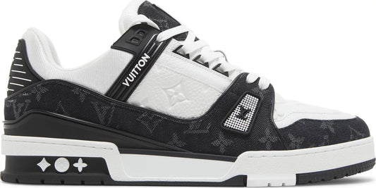 Louis Vuitton LV Trainer Monogram Denim White Black - Sneakersbe Sneakers Sale Online