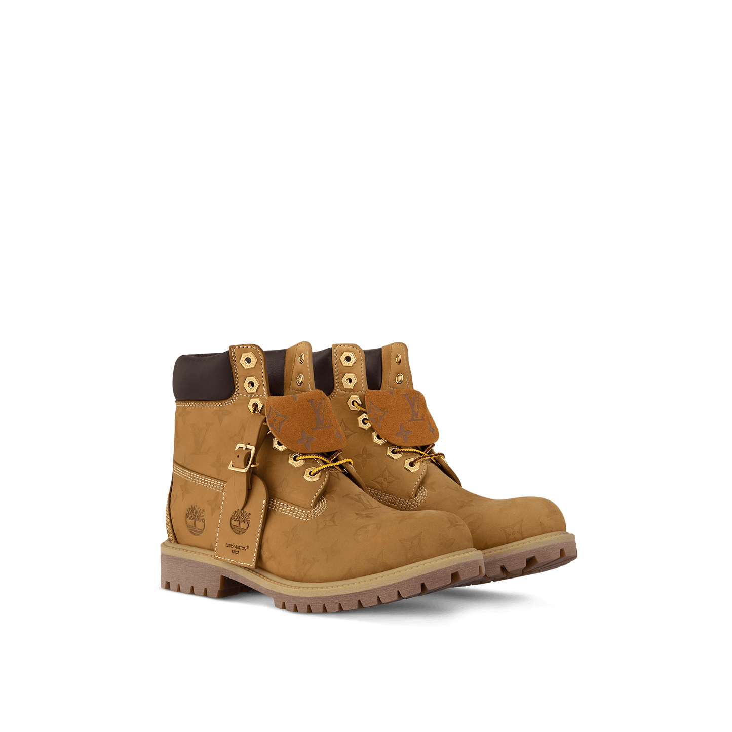 Louis Vuitton Timberland 6" Ankle Boot Wheat Monogram